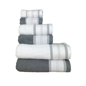 Toallas Pregas Gris